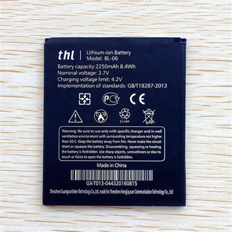 1pcs New Battery For THL T6 Pro T6S T6C BL 06 2250mAh EBay