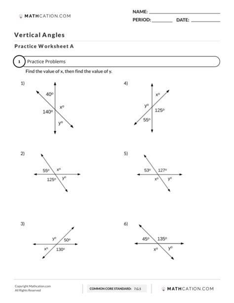 What Are Vertical Angles: Definition, Examples, Worksheets