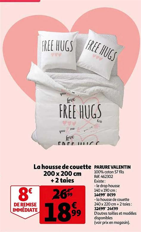 Promo Parure Valentin La Housse De Couette X Cm Taies