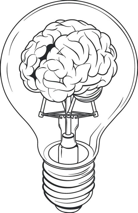 brain in a light bulb without background 40559269 Vector Art at Vecteezy