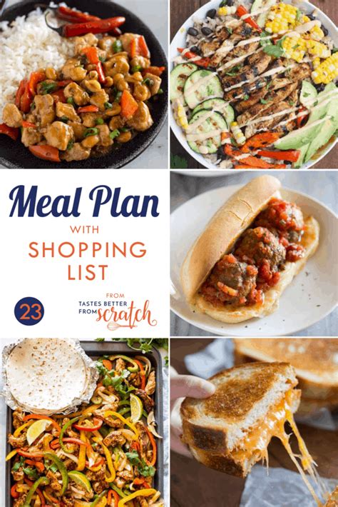 Budget weekly meal plan – Artofit