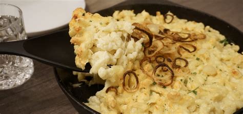 Schwäbische Käsespätzle essbares glück