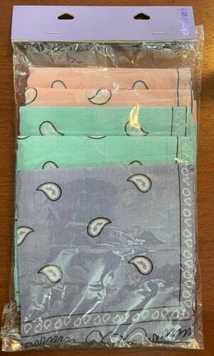 5 Claires Bandanas Pastel Paisley New Ebay