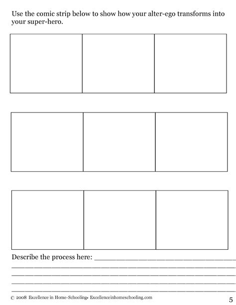 Superflex Character Worksheets