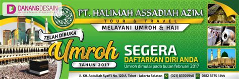 Contoh Desain Banner Atau Spanduk Umroh Dan Haju Plus Contoh Desain Banner Spanduk