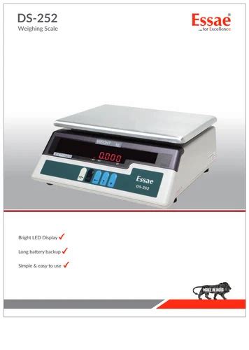 Digital Essae Ds Tabel Top Weighing Scale For Business Use Kg