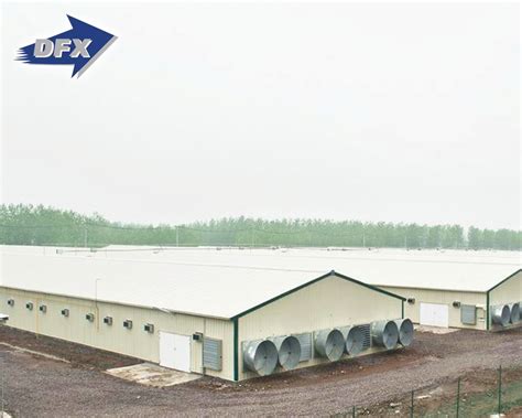 Prefab Steel Structure Poultry Farm Shed Chicken Farm House Building In