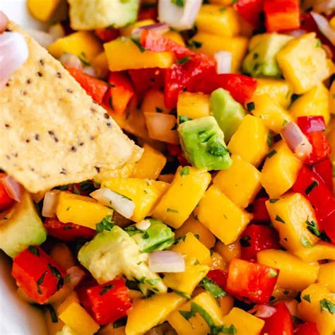 Fresh Mango Avocado Salsa The Recipe Feed