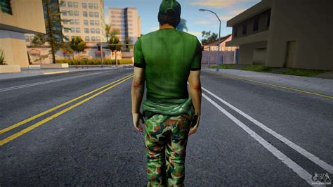 Ellis Military Uniform From Left 4 Dead 2 For Gta San Andreas