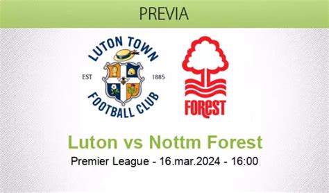 Pronóstico Luton Town Nottingham Forest