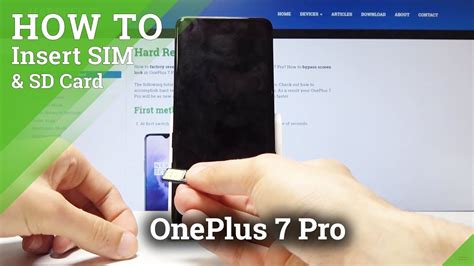 How Insert Nano SIM To The OnePlus 7 Pro Set Up SIM Slot YouTube