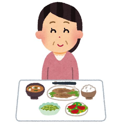 低カロリーな食事をする女性のイラスト（生活習慣病） かわいいフリー素材集 いらすとや