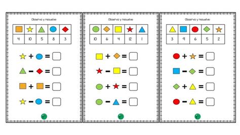 Sumas Y Restas Con Figuras Geom Tricas Suma Y Resta Sumas Faciles