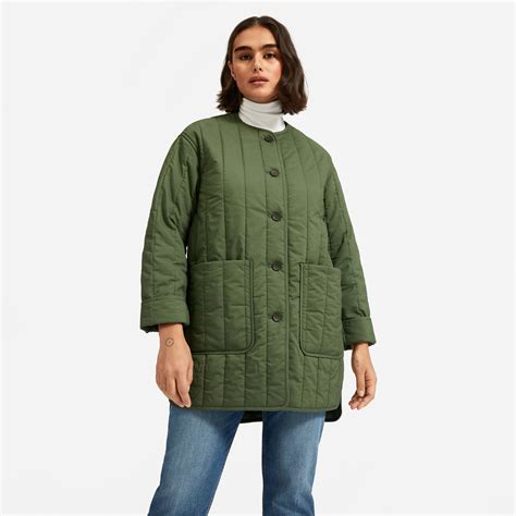 The Cotton Quilted Jacket Clover Everlane