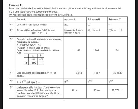 Vous Pourriez Maider Pour Cette Exercice Sur Un Dtl De Math Svp