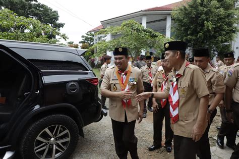 Bupati Bungo H Mashuri SP ME Buka Lomba Tingkat III Kwarcab Pramuka