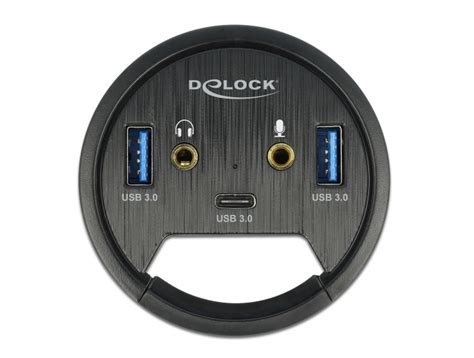 Delock Products 62794 Delock 3 Port In Desk Hub USB 1 X USB Type C And