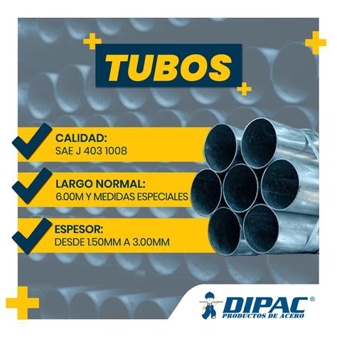 DIPAC TUBO ESTRUCTURAL CUADRADO GALVANIZADO Tubo De Acero 42 OFF