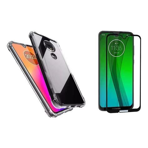 Kit Película De Vidro 9d Motolora Moto G7 G7 Plus Capa Capinha Anti