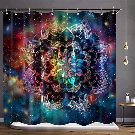 Galactic Mandala Shower Curtain Transform Your Bathroom With Celestial