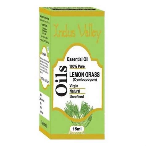 100 Indus Valley Pure Lemongrass Essential Oil For Skin Care Hair