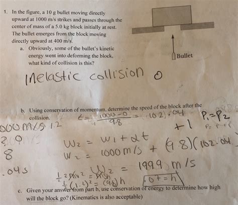 Solved In The Figure A G Bullet Moving Directly Chegg