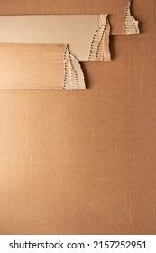 Cardboard Torn Edge Background Texture Brown Stock Photo 2157252951