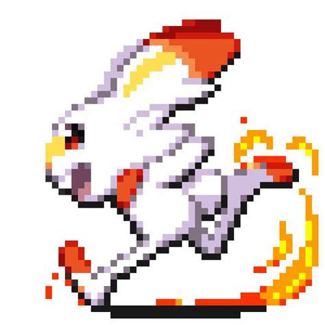 Scorbunny Pixel Art Pokemon Pokemon Sprites Pokemon 