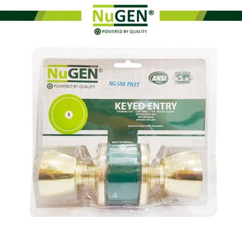 NuGEN Lockset 588 Privacy Bathroom NO KEY Door Knob PB BK Lazada PH