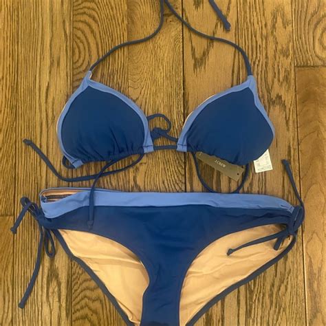 J Crew Swim Jcrew Color Block Bikini Set Poshmark