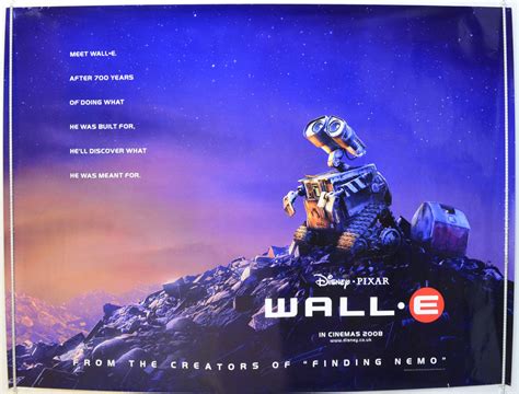 Wall E Teaser Advance Version Original Cinema Movie Poster From