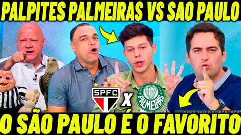 PALPITES PALMEIRAS VS SÃO PAULO CHOQUE REI VAI PEGAR FOGO VERDÃO