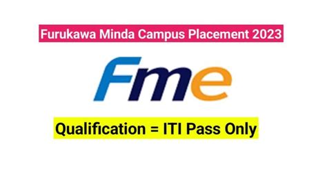 Furukawa Minda Electric Pvt Ltd Campus Placement Iti Jobs