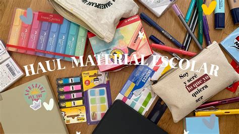 HAUL MATERIAL ESCOLAR 2020 clases online y último curso YouTube