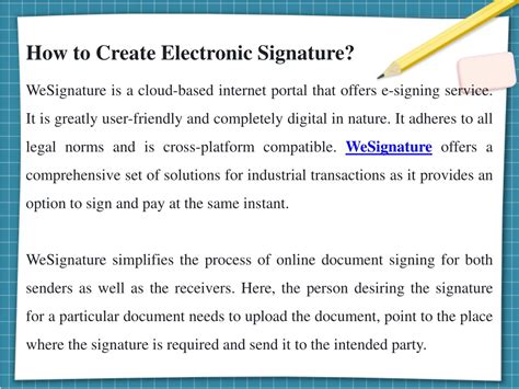 Ppt Digital Signature Online For Business Wesignature Powerpoint