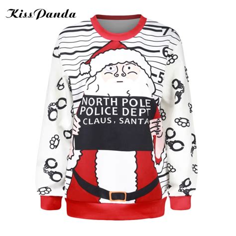 3d Hoodies Santa Claus Christmas Pullovers Women Long Sleeve Outwears