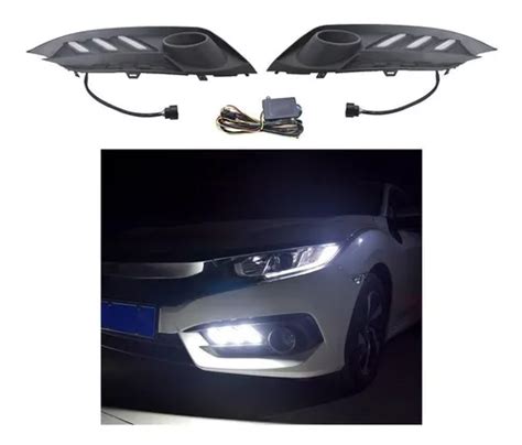 Par Faros De Niebla Led Luces Honda Civic Env O Gratis