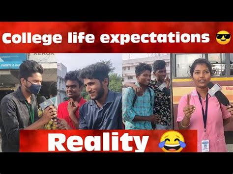 College Life Expectations Vs Reality Poovai360 YouTube