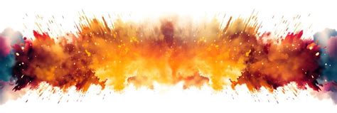 Premium AI Image | Explosion border isolated on transparent background