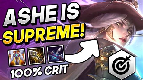 100 CRIT SHREDDER ASHE TFT 10 25 Teamfight Tactics BEST RANKED