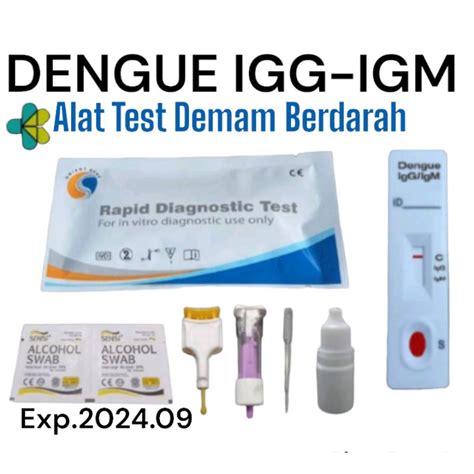 Jual Alat Test IGG IGM Demam Berdarah 1set Lengkap Eceran Siap Pakai