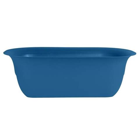 Bloem Modica In Classic Blue Plastic Deck Rail Planter Mr The