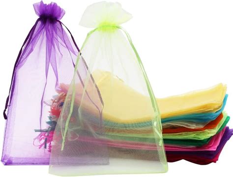 Sumdirect Big Organza Gift Bags Pcs X Inches Big Mixed Color