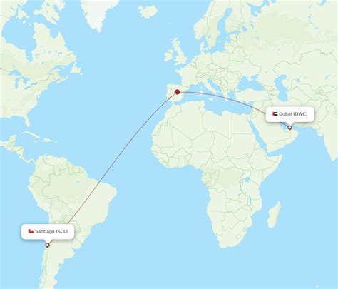 All Flight Routes From Dubai To Santiago Dwc To Scl Flight Routes