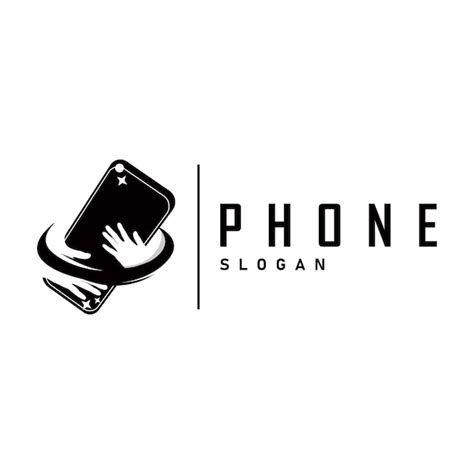 Premium Vector Smart Phone Logo Design Modern Telephone Communication