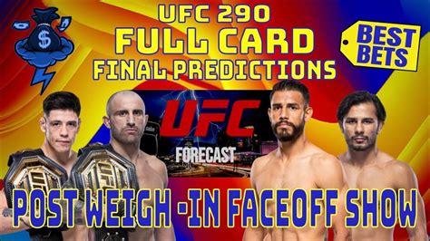 Ufc 290 Full Card Final Predictions And Bets Volkanovski Vs Rodriguez