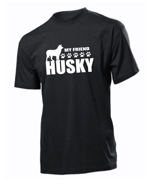 PRO PEJSKAŘE podle rasy Tričko s potiskem Husky my friend