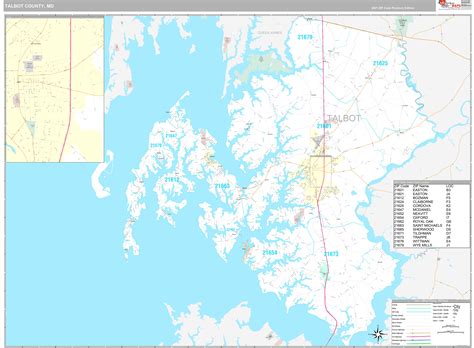Talbot County Map Md
