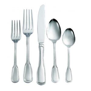 Black Flatware Mirror Plated Stainless Party Rentals NYC New York