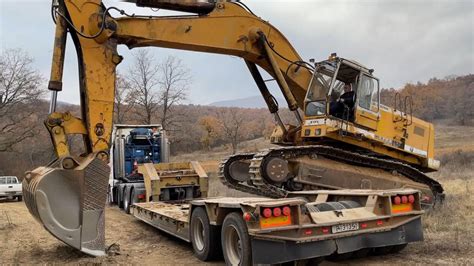 Loading The Old Liebherr 974 Excavator Fasoulas Heavy Transports